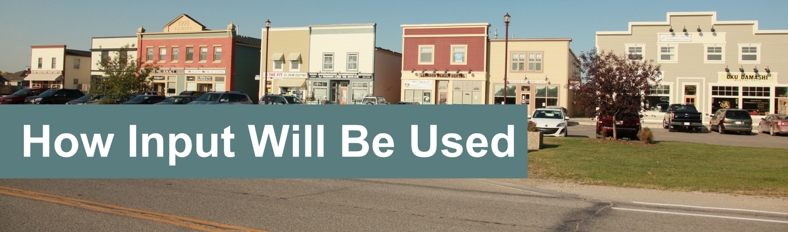 How Input Will Be Used